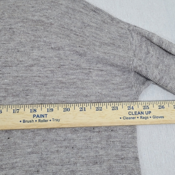 Eileen Fisher Womens Size Large 100% Linen Taupe Loose Knit Tunic Dolman Sleeve - Picture 8 of 10